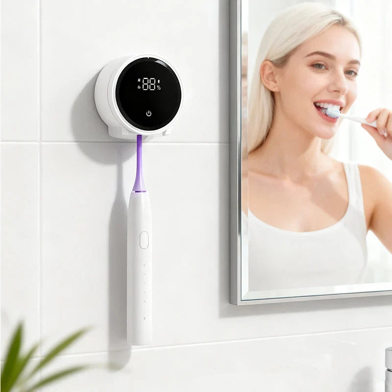 Toothbrush sanitiser with a simple design for daily care