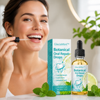 Botanical oral care drops packaging for fresh breath