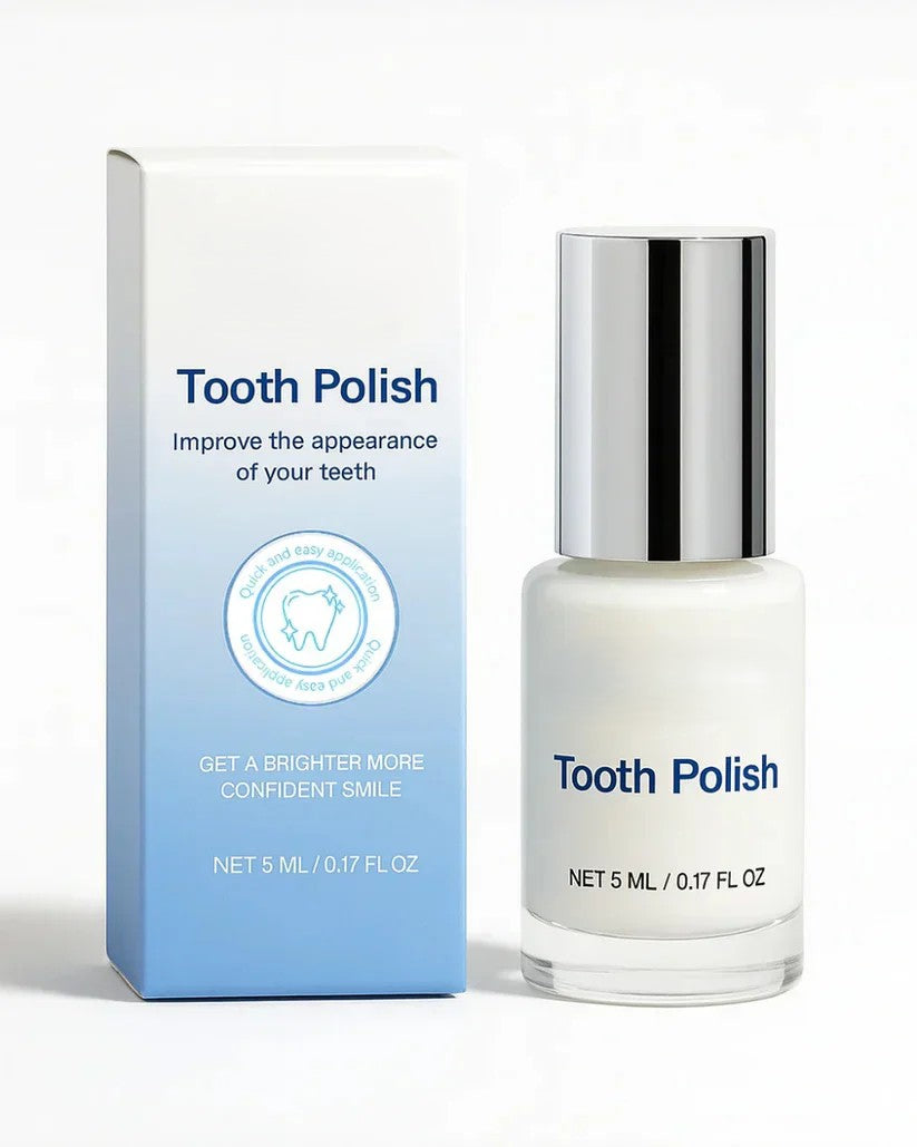 Smile brightening tooth polish product display