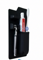 Silicone toothbrush organiser providing neat countertop storage