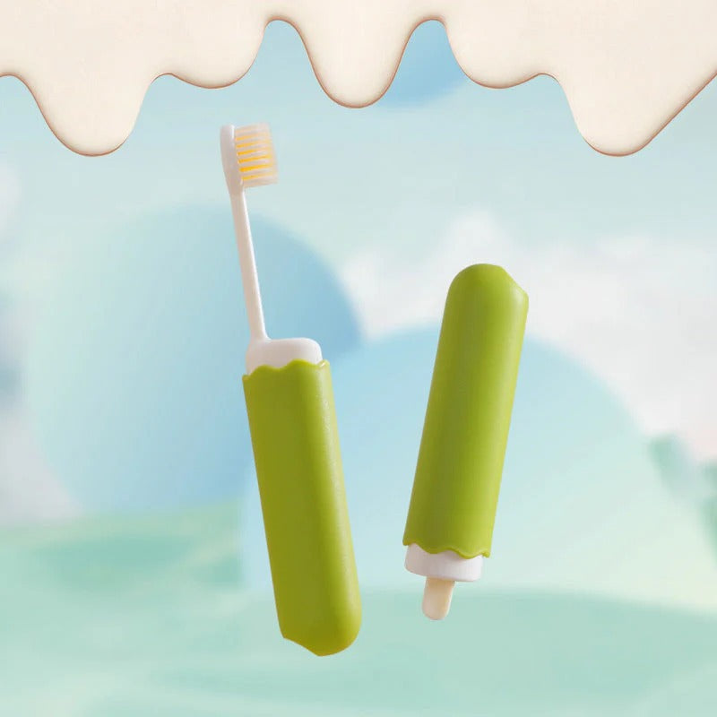 Toothbrush case with air vents to help keep the brush fresh between uses
