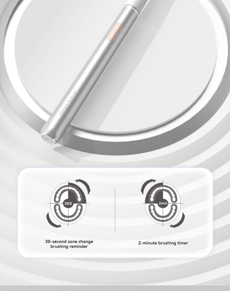 Electric toothbrush standing ready for everyday oral care