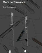 Rechargeable toothbrush presented as a practical bathroom essential