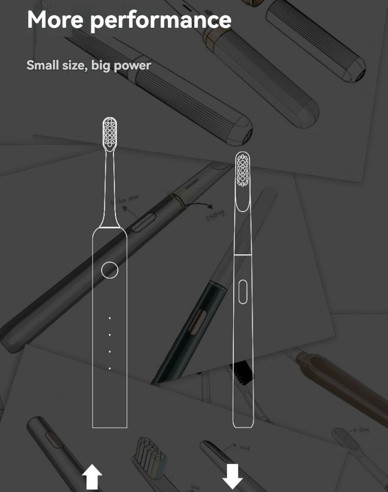 Rechargeable toothbrush presented as a practical bathroom essential