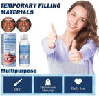 Mouldable tooth repair resin in product packaging