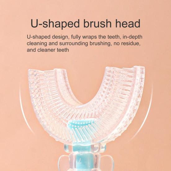 Teddy Bear U-Shaped Toothbrush for Kids