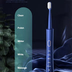 Electric toothbrush handle with attached brush head