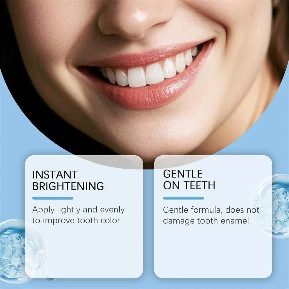 Tooth polish application for a fresh-looking smile