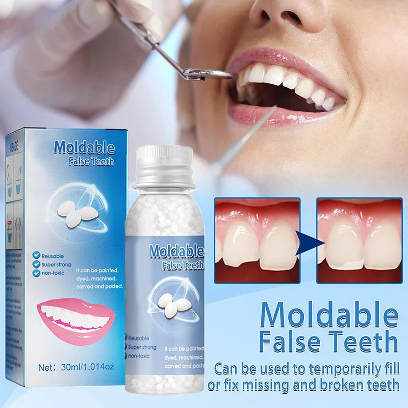 Removable cosmetic dental veneer displayed against a clean background
