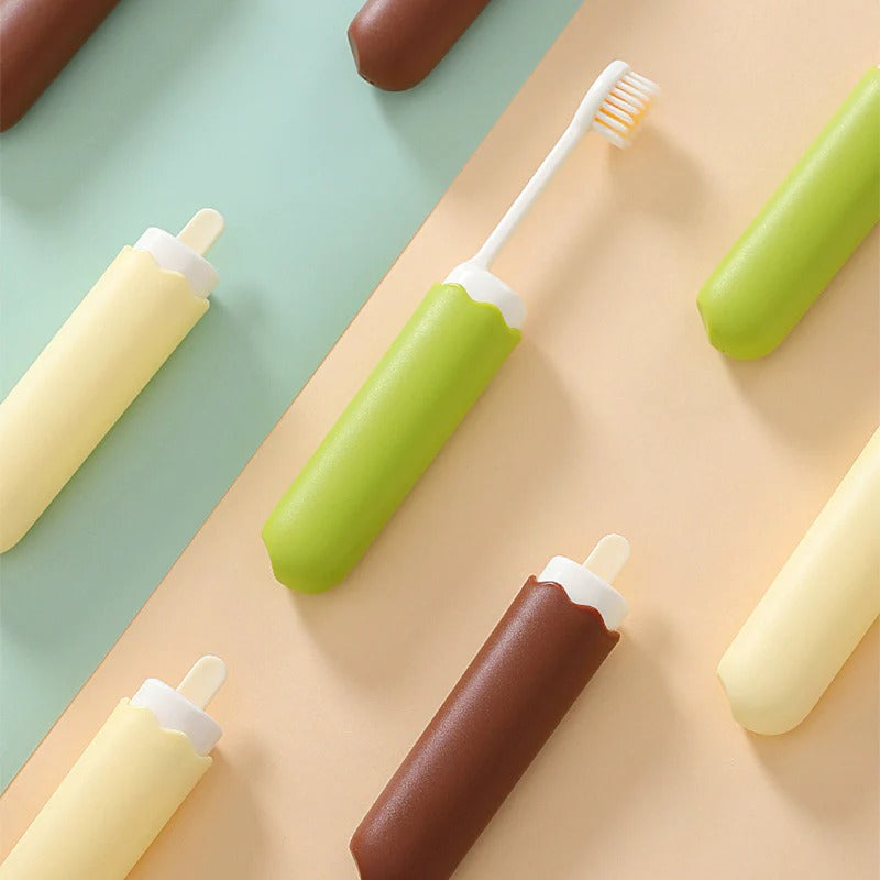 Compact toothbrush designed for holidays, business trips and everyday travel