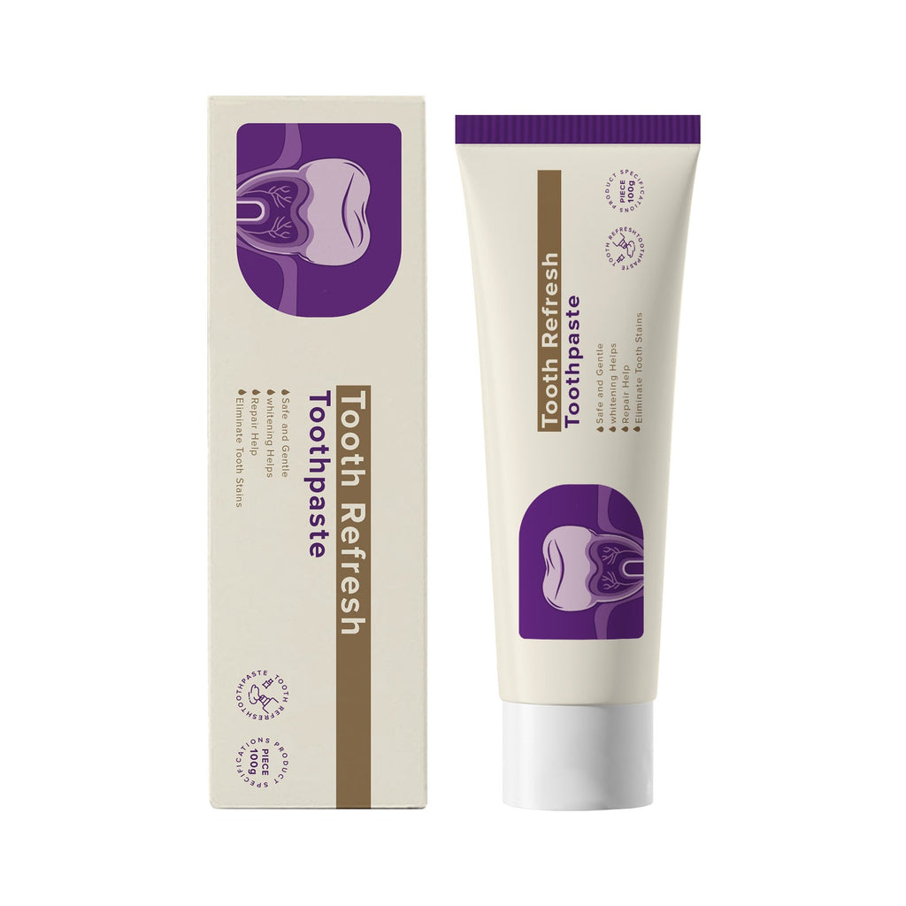 Close-up of mint toothpaste packaging