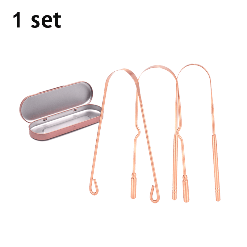 Copper Tongue Scraper For Fresh Daily Oral Care