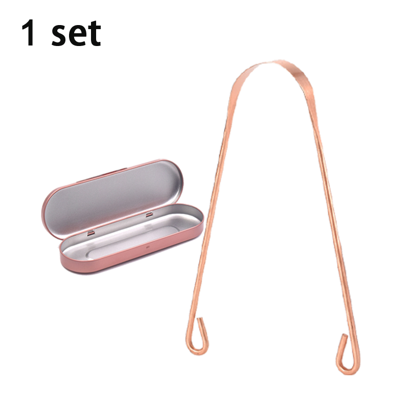 Copper Tongue Scraper For Fresh Daily Oral Care