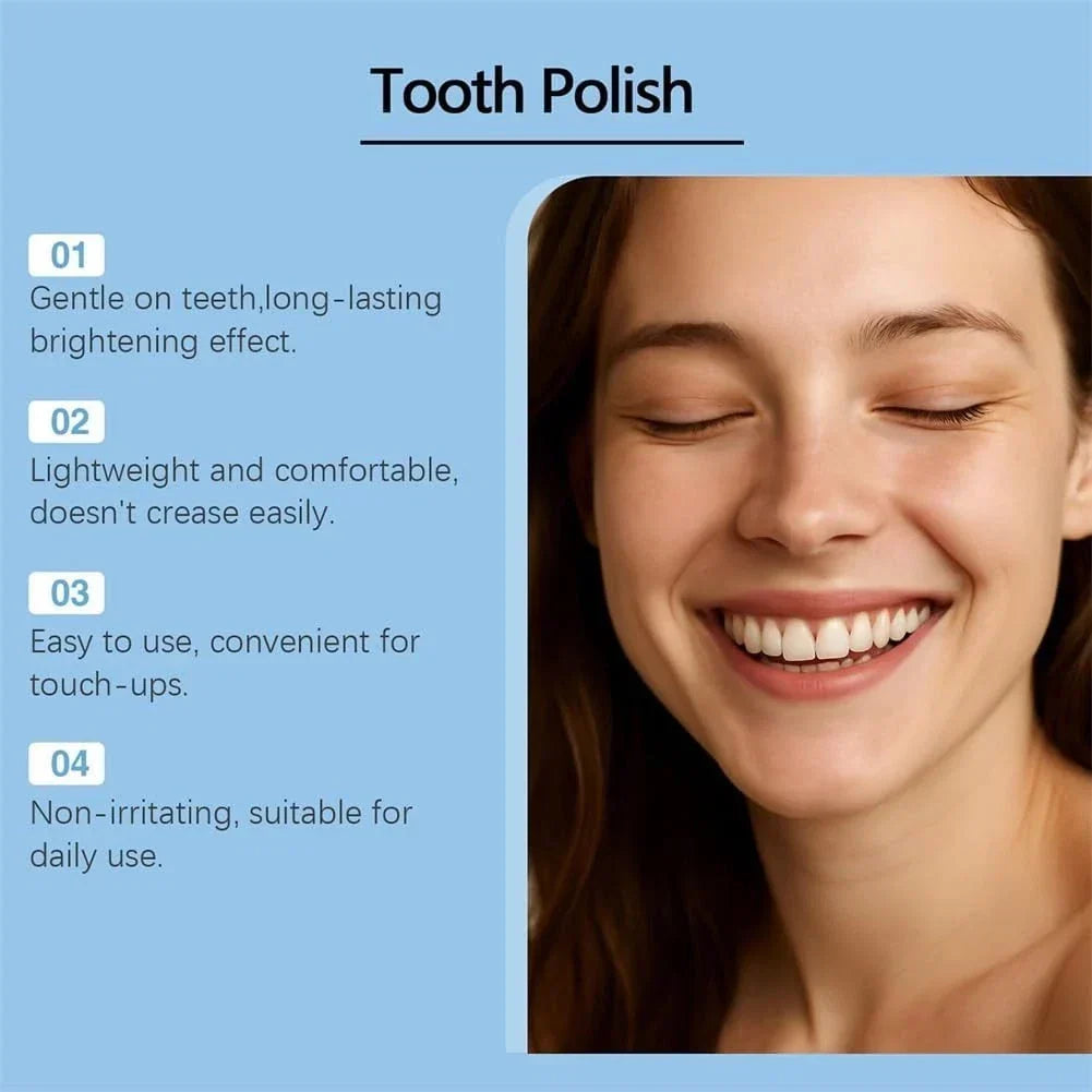 At-home tooth polishing product for personal oral care