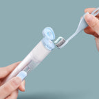 Portable toothbrush with refillable design for convenient oral care