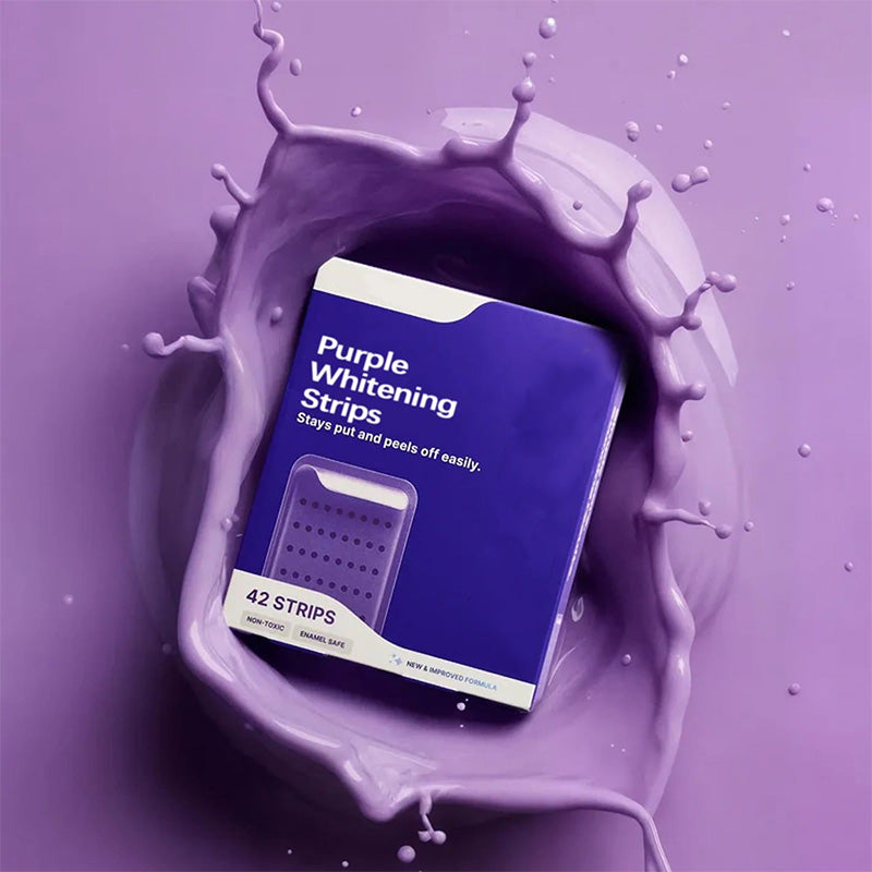 At-home teeth whitening strips for a brighter-looking smile