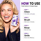 Pack of hydroxyapatite toothpaste tablets for oral care