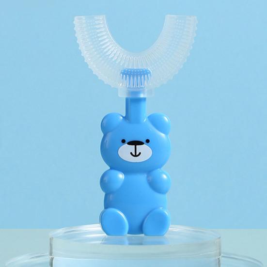 Teddy Bear U-Shaped Toothbrush for Kids