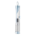 Portable refillable toothbrush designed for fresh breath on the go