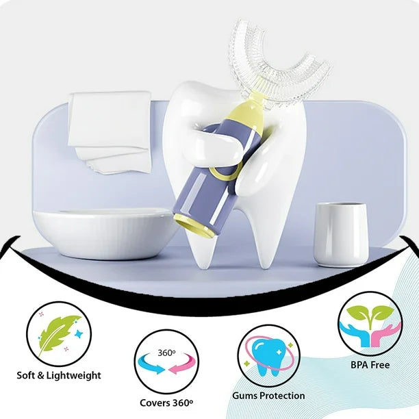 360° U-Shaped Toothbrush for Kids
