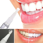 Close-up of teeth whitening pen applicator