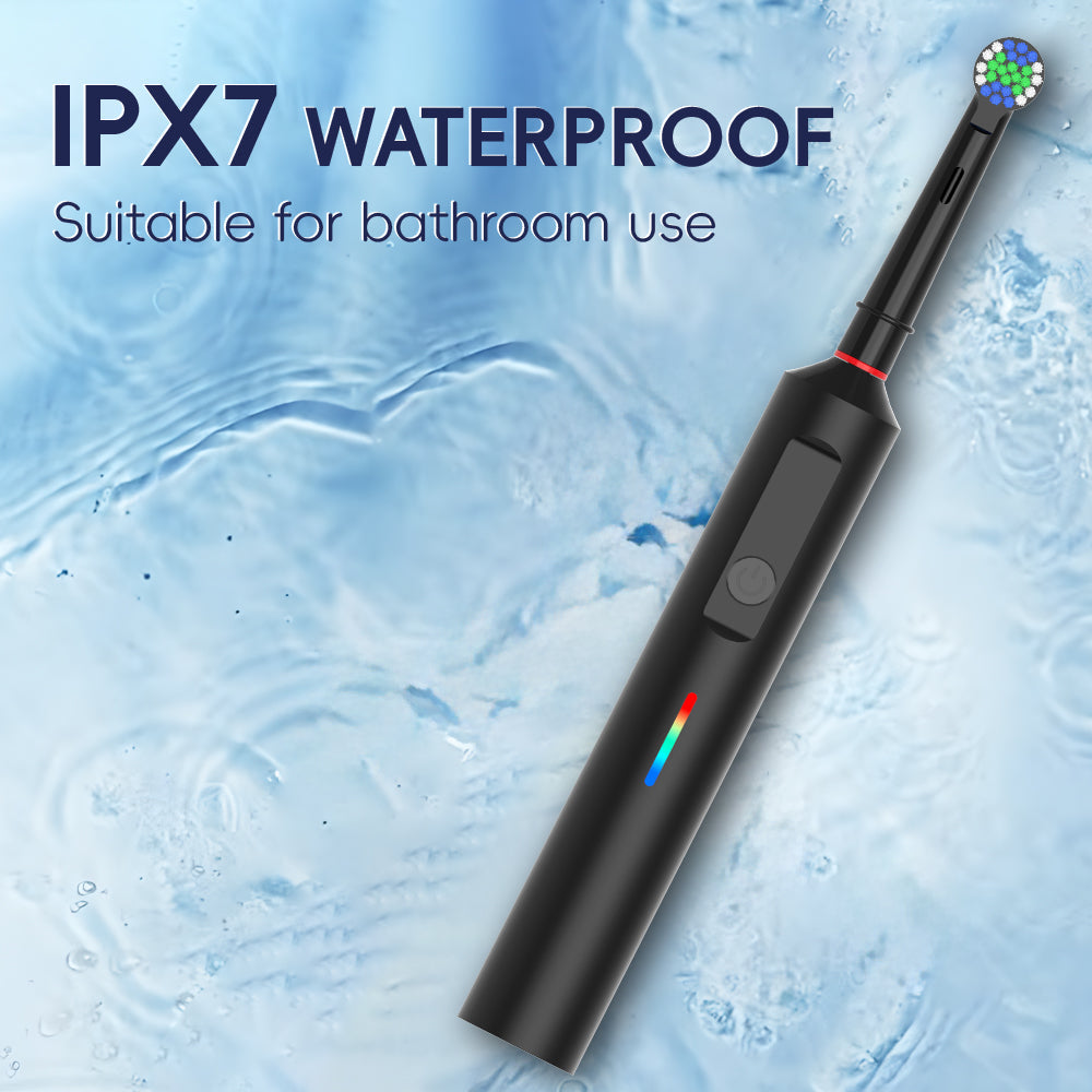 Electric toothbrush with pressure sensor to support gentle brushing