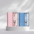 Rechargeable electric toothbrush shown upright on a clean background