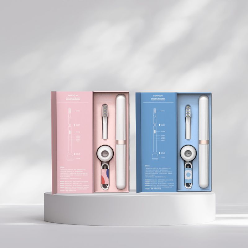 Rechargeable electric toothbrush shown upright on a clean background