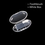 Small baby toothbrush sized for a parent's finger