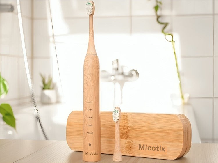 Micotix World's First Bamboo Electric Toothbrush