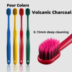 Soft adult toothbrush designed for gentle everyday brushing