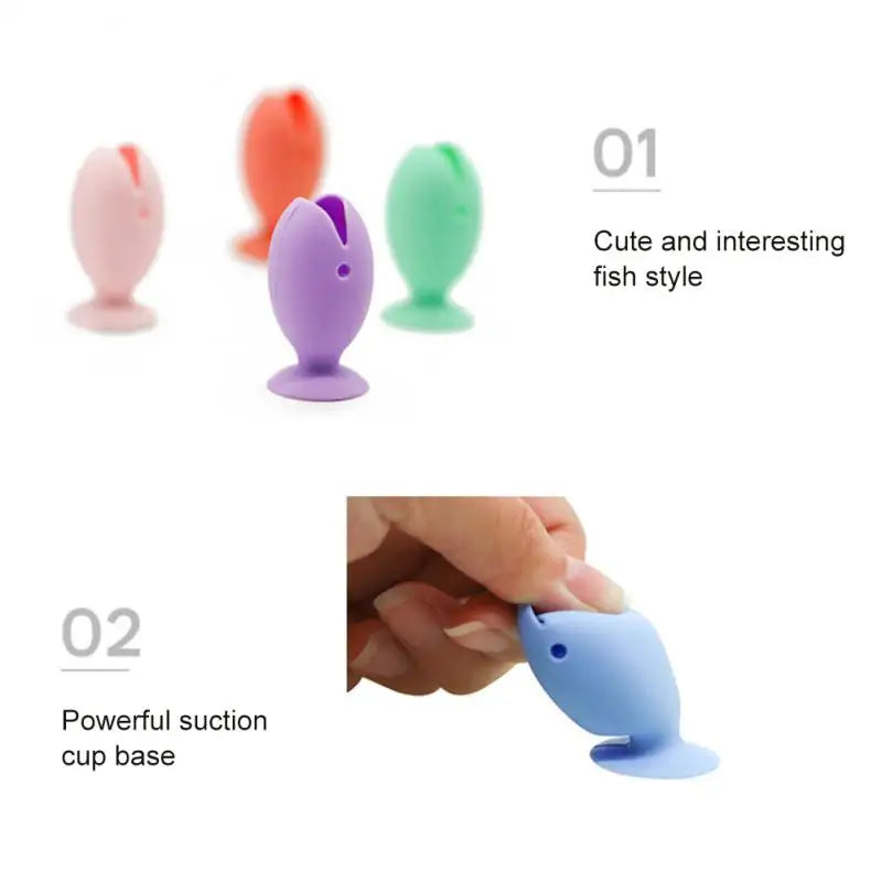 Fish-shaped toothbrush cap showing its protective cover