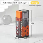 Reusable dental floss dispenser in a compact case