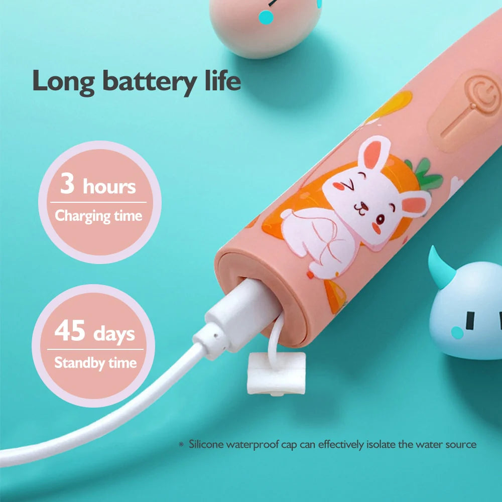Kids Sonic Electric Toothbrush with Animal Design