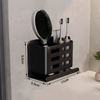 Easy-install bathroom shelf designed to keep essentials tidy