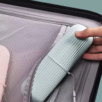 Toothbrush case closed for clean and convenient travel storage