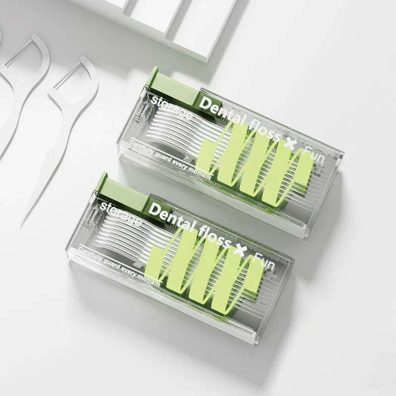 Portable oral hygiene dispenser for dental floss
