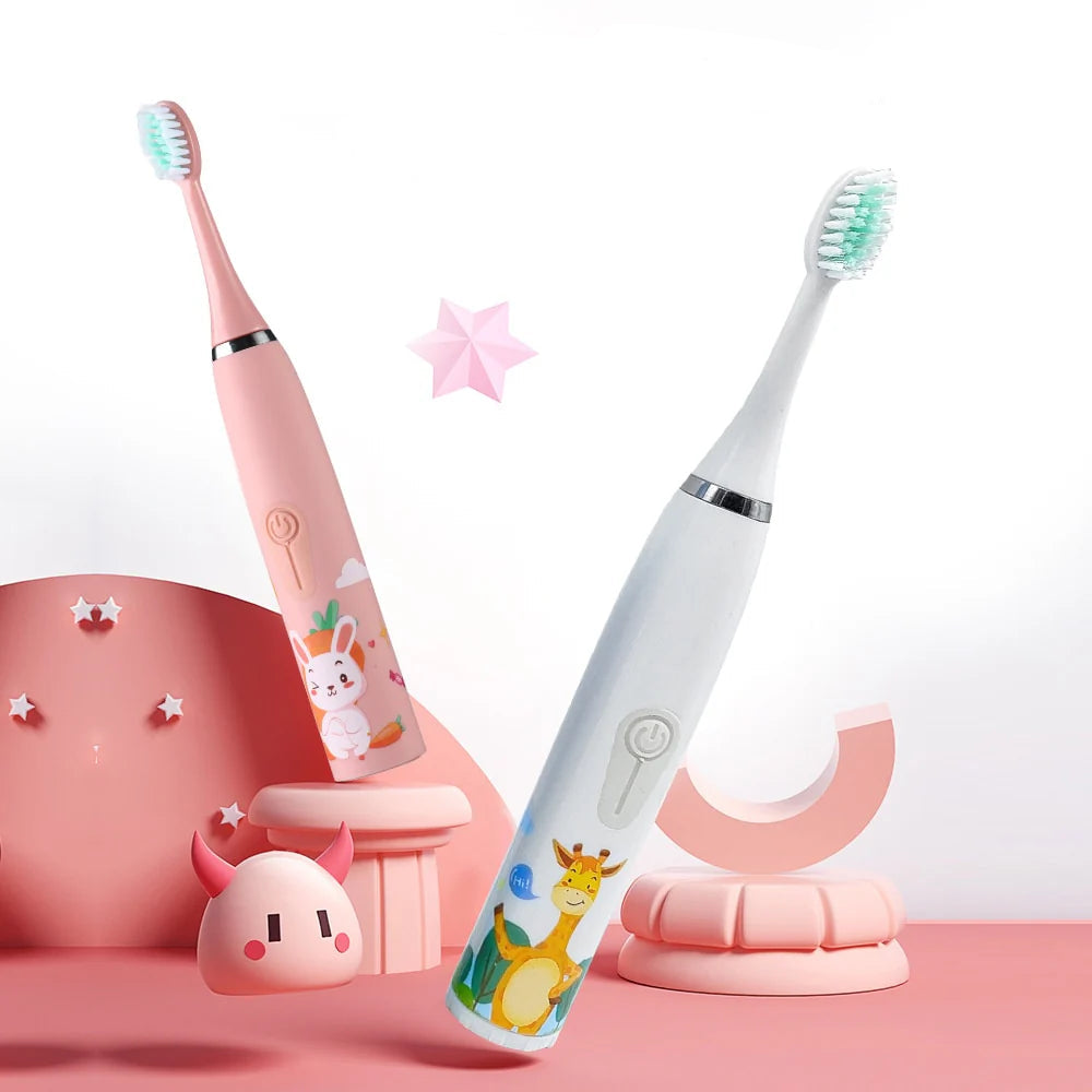 Kids Sonic Electric Toothbrush with Animal Design