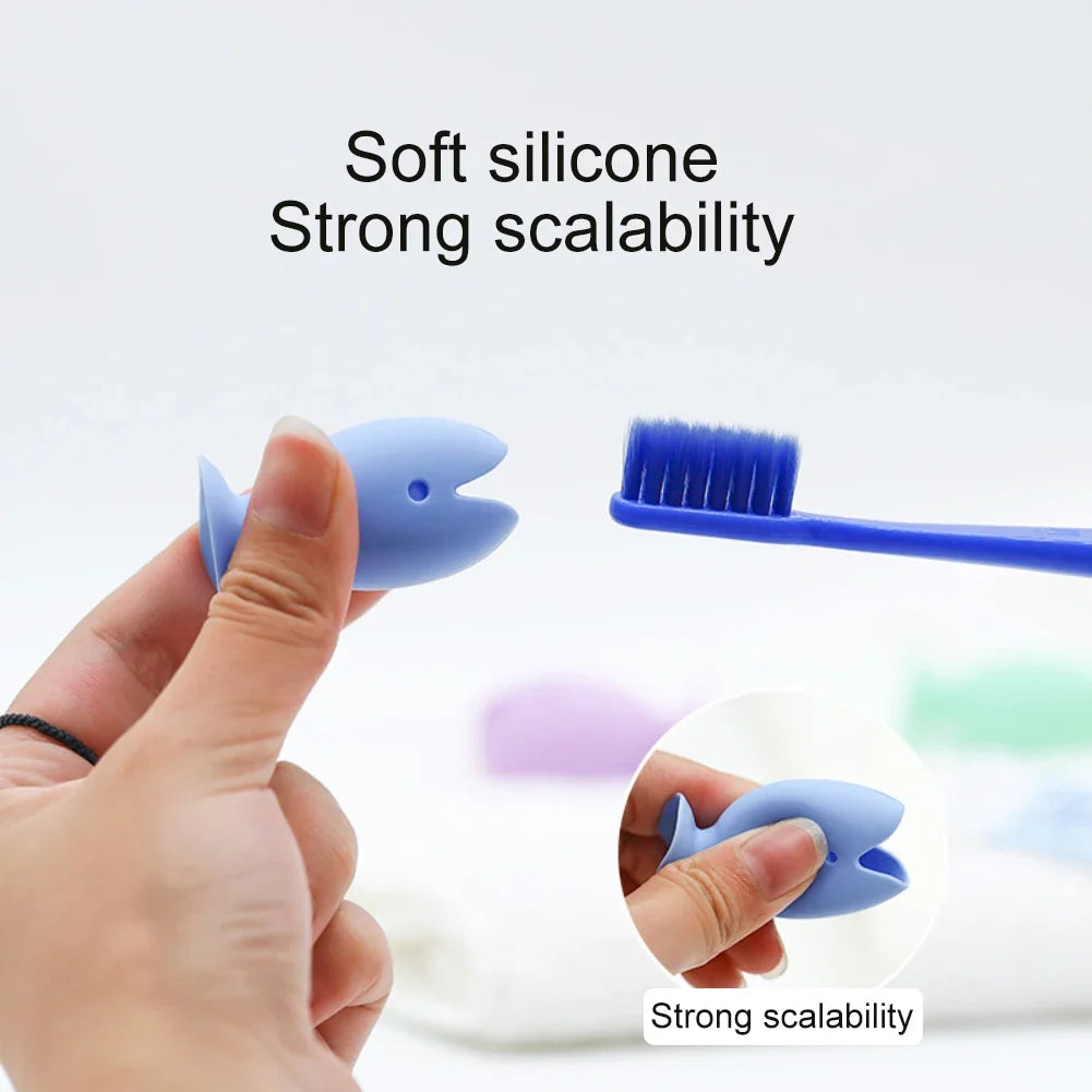 Portable toothbrush holder cap designed for travel