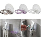 Bathroom toothbrush and toothpaste holder shown ready for everyday use