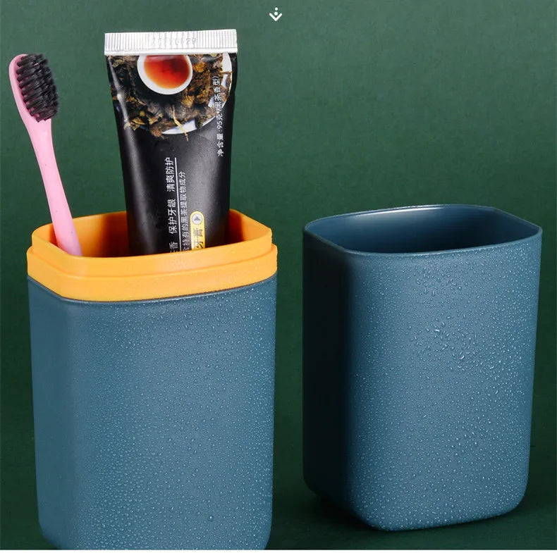 Sealed travel toothbrush case for clean, organised packing