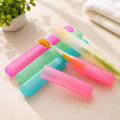 Ventilated plastic toothbrush case for travel
