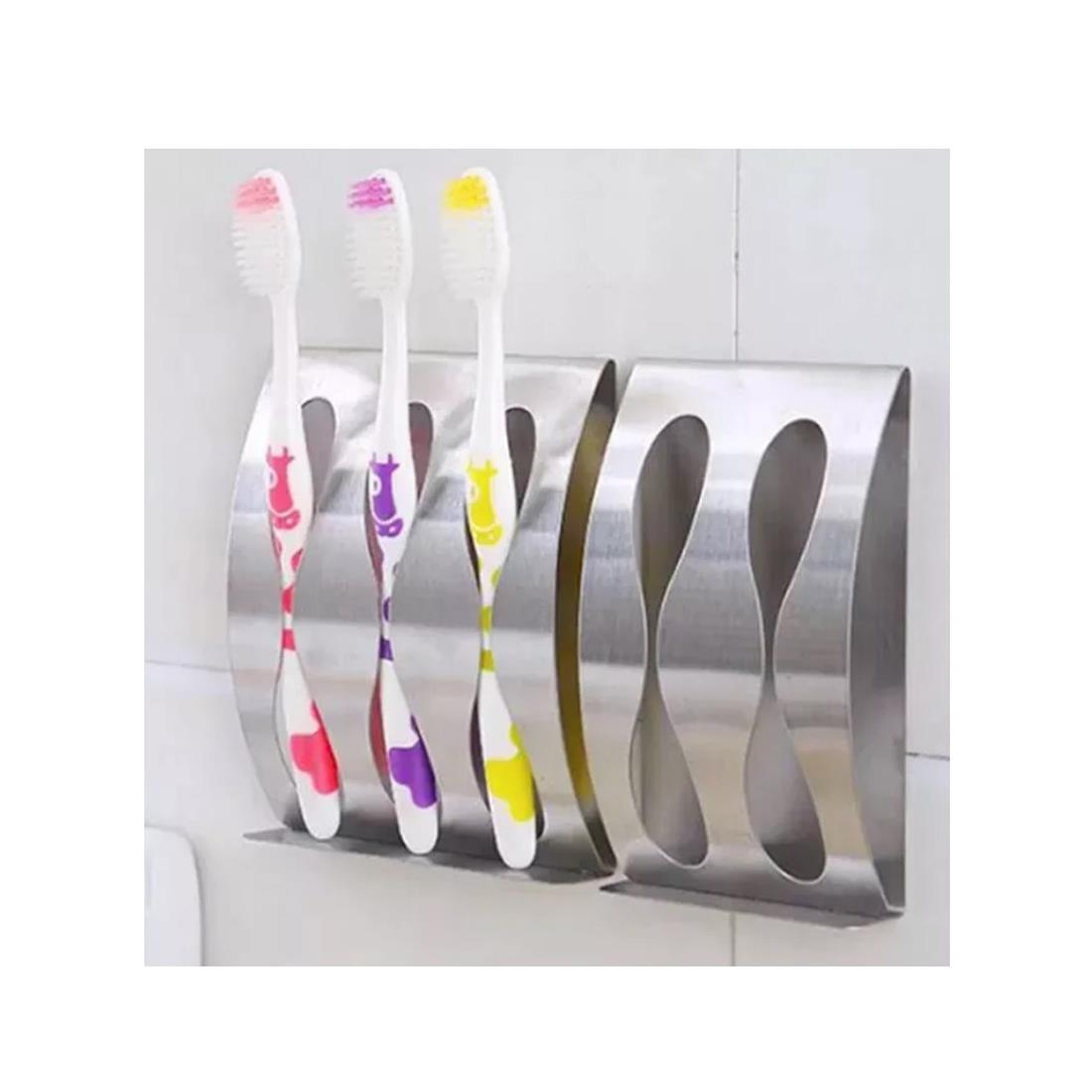 Bathroom organiser mounted on a wall beside a sink