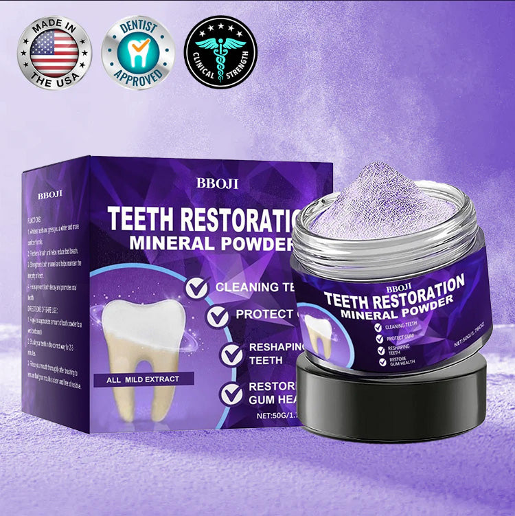 Mineral tooth powder product for gentle daily brushing