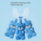 Teddy Bear U-Shaped Toothbrush for Kids