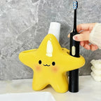 Compact toothbrush holder designed for easy daily access