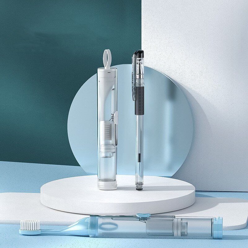 Refillable toothbrush suitable for freshening breath while travelling