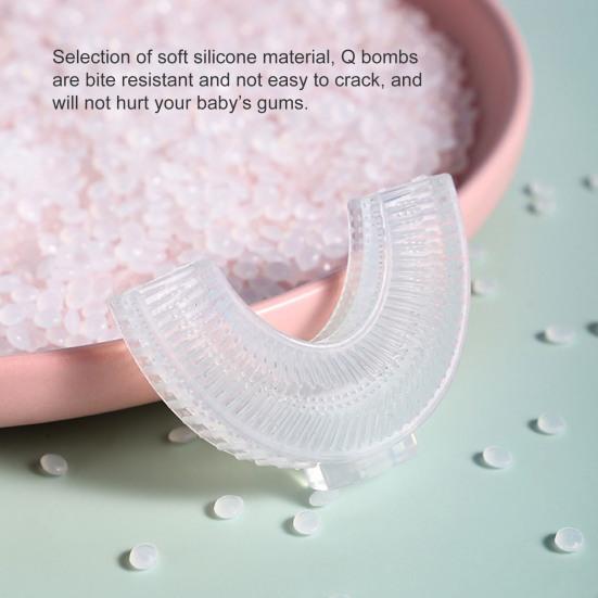 Teddy Bear U-Shaped Toothbrush for Kids