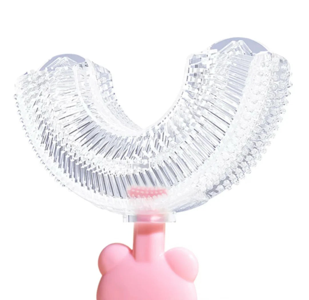 Teddy Bear U-Shaped Toothbrush for Kids