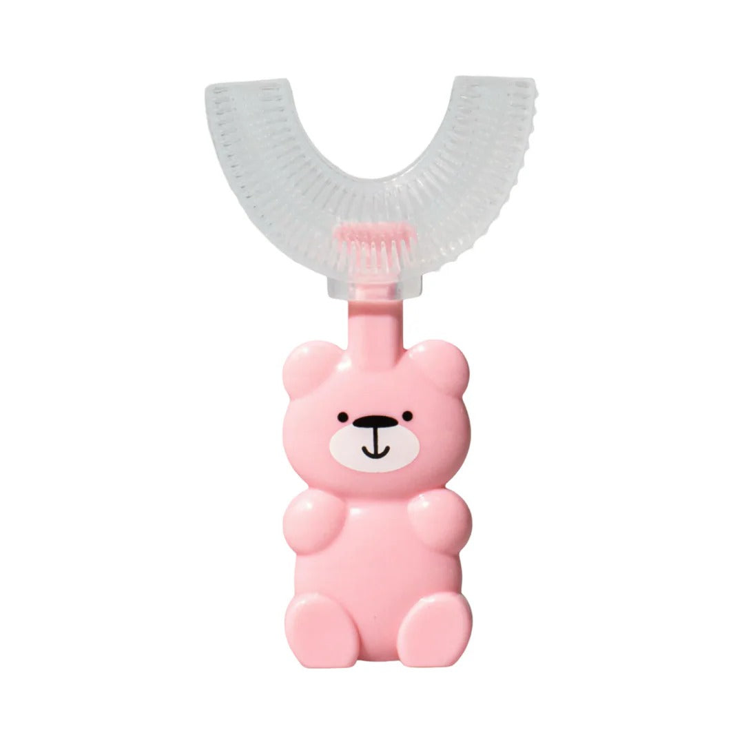 Teddy Bear U-Shaped Toothbrush for Kids
